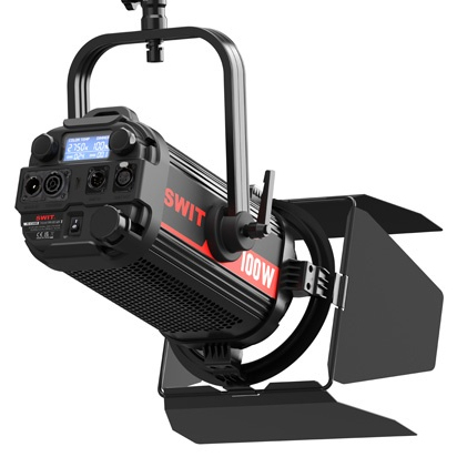 SWIT FL-C100D Lüfterlose 100W Bi-Color LED Fresnel Studioleuchte mit DMX, 12-26° einstellbar