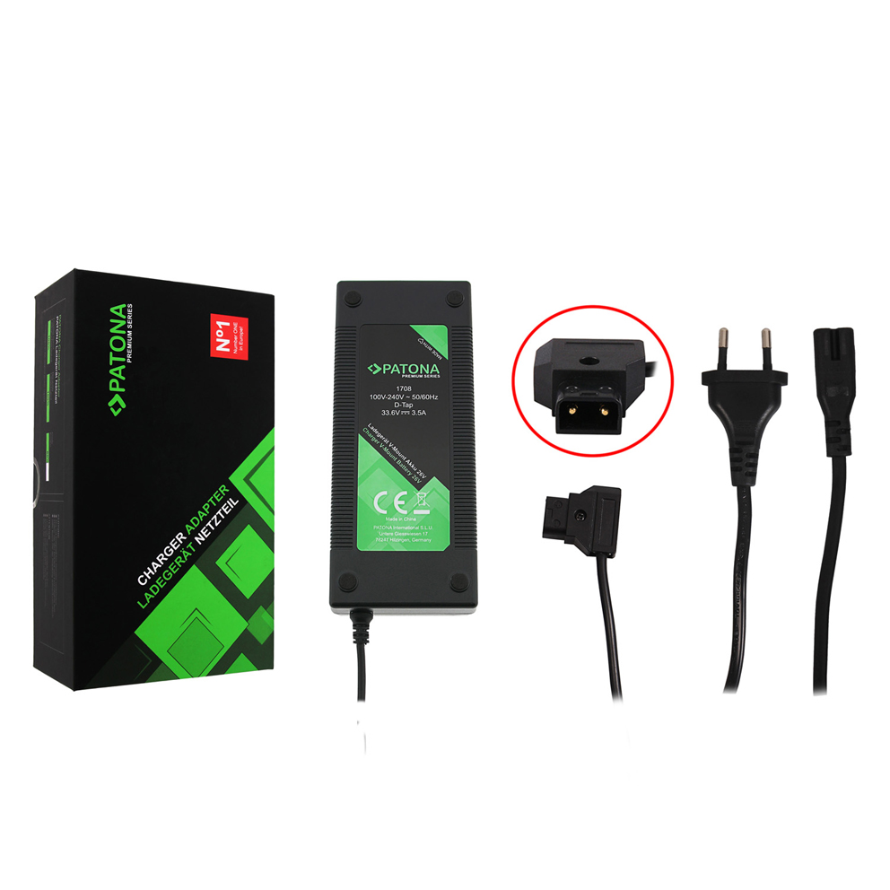 PATONA Premium D-Tap Ladegerät 3,5A für 26V V-Mount Akkus  