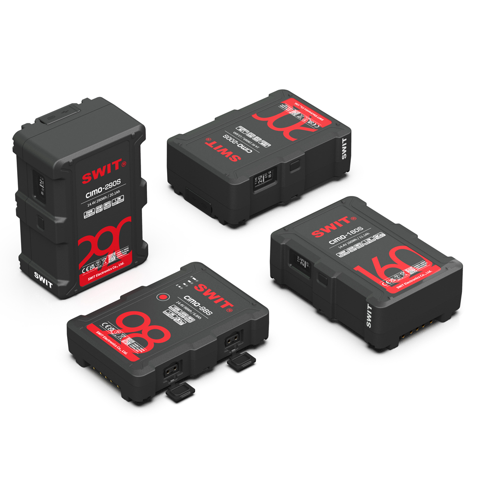 SWIT CIMO-160S 160Wh USB-C OLED info Cine V-mount Battery mit 200W Dauerleistung