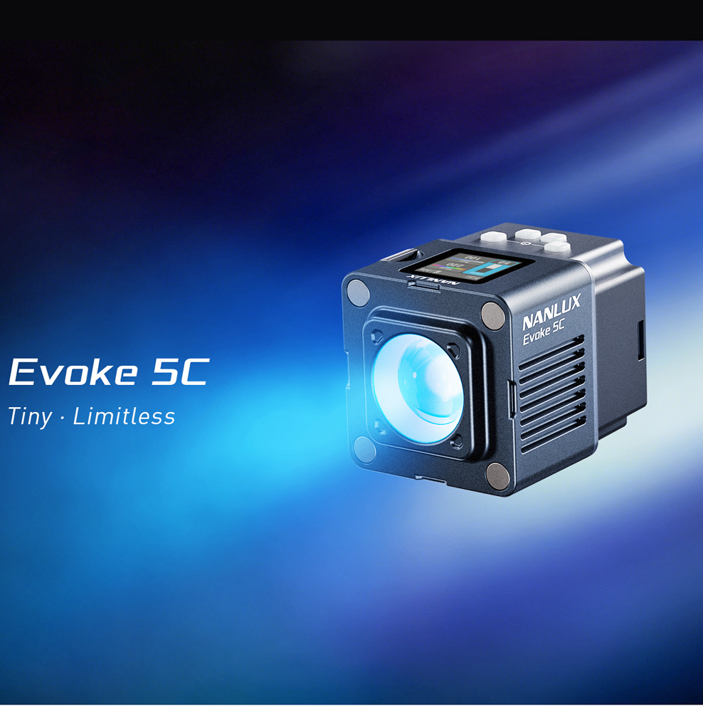 Nanlux Evoke 5C Full-color Spot Light mit Nebula C8 Light Engine - Anfang Mai lieferbar