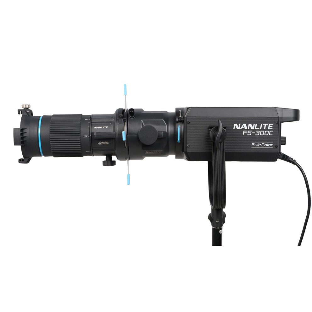 Nanlite Projektionsvorsatz mit Zoom-Objektiv zu den Forza-, FC- und FS-Leuchten mit Bowens Bajonett (NL-PJ-BM-25-45)