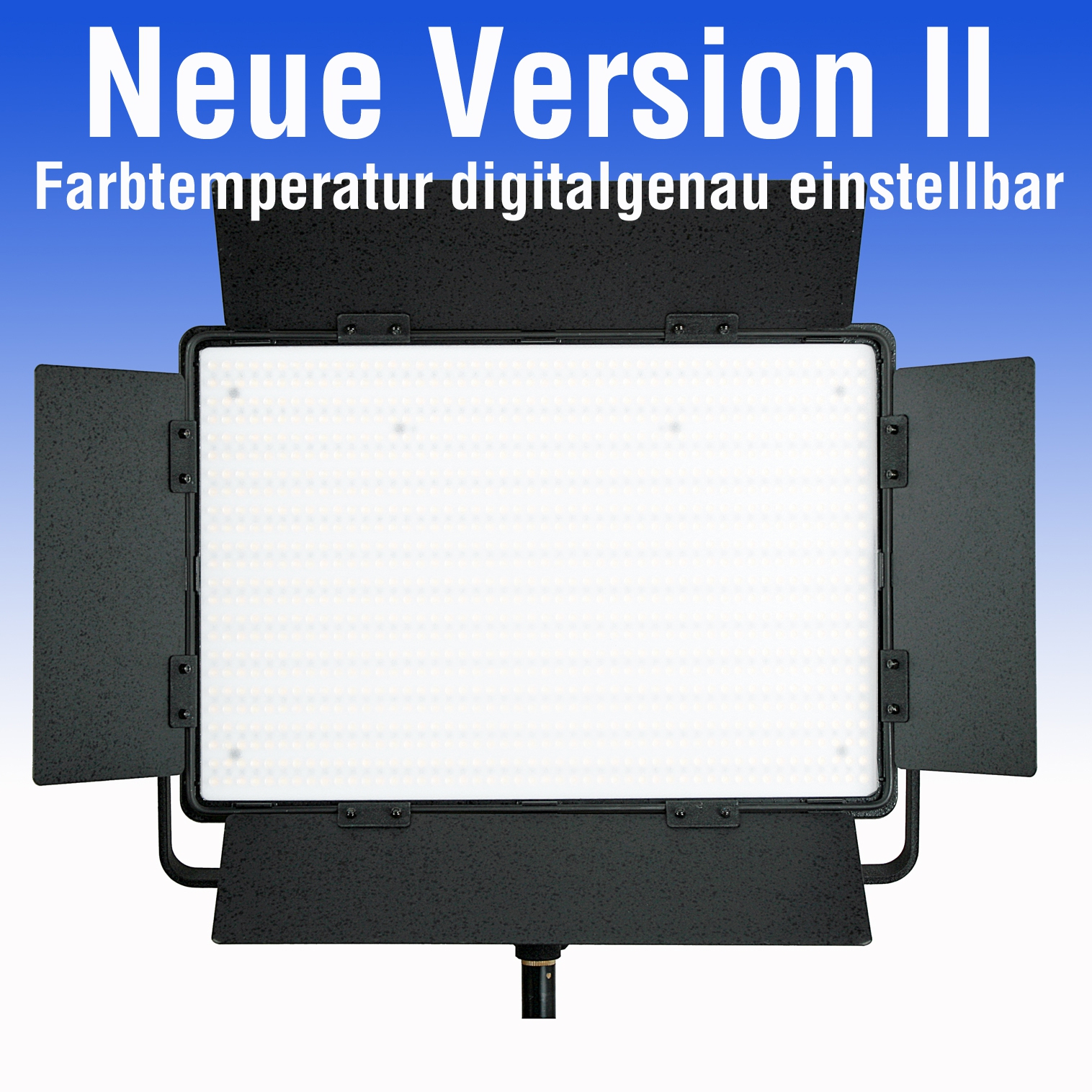 2 LEDGO LG-1200CSCII DIGITAL Bi-Color LED-Leuchten im Spar-Bundle mit Hardcase