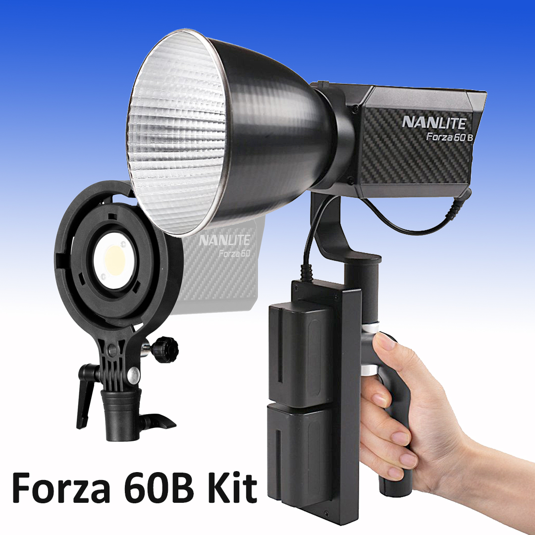 NANLITE FORZA 60B Bi-Color LED Studioleuchten-Kit für Foto und Video
