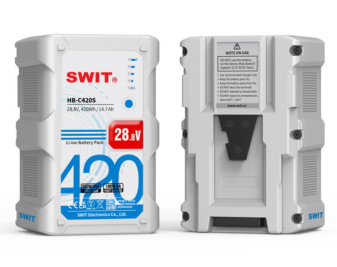 SWIT HB-C420S 420Wh 28V V-mount Battery mit 500W Dauerleistung - SCHNÄPPCHEN ! 
