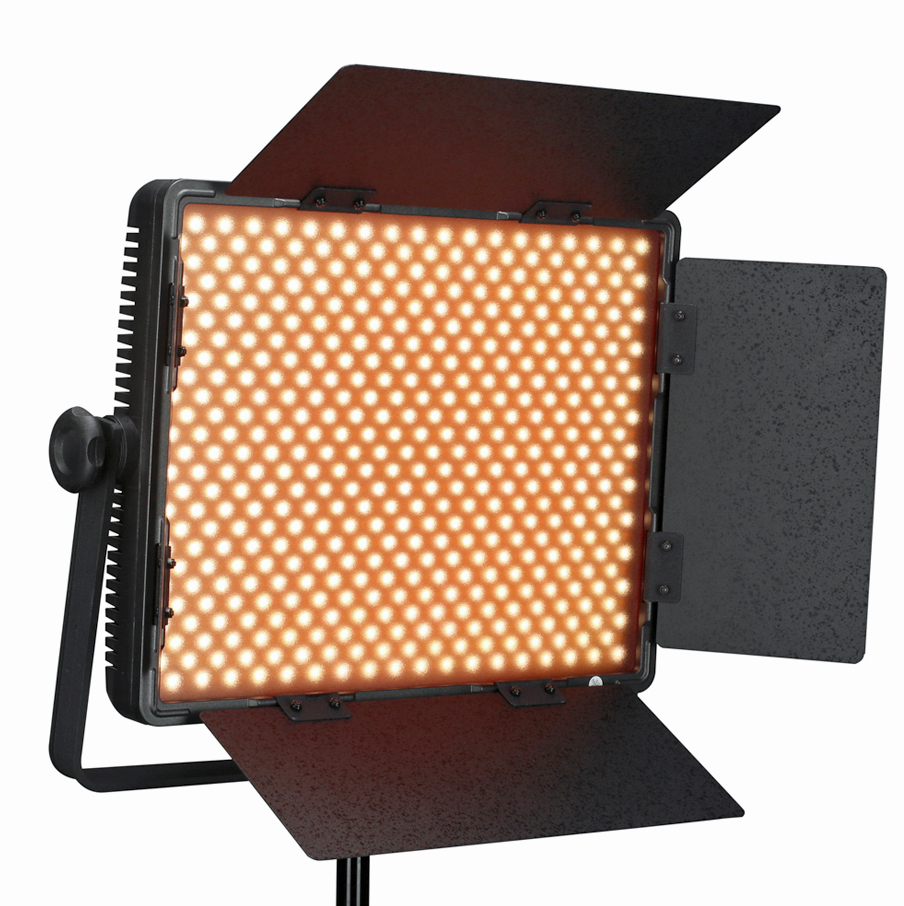 NANLITE Bi-Color LED Panel 900CSA mit Digitaldisplay und V-Mount Akku Adapter (Kaiser 3755) - LIEFERBAR !