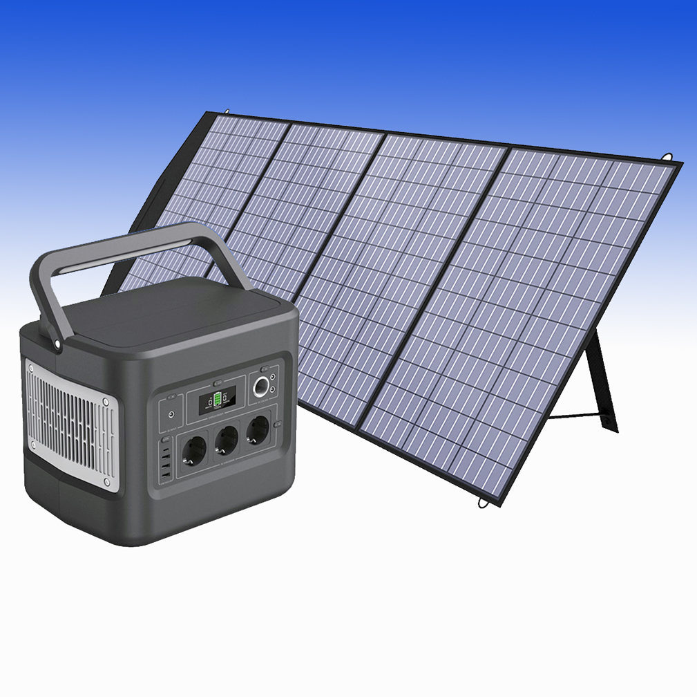 PATONA Platinum Powerstation  Autarc 1000  INCL. 4-fach Solarpanel 200W - TIEFSTPREIS
