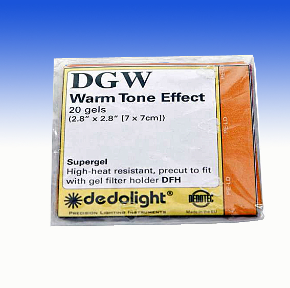 DGW Gel Filter Warmton Effekt 20 Filter 7 x 7 cm