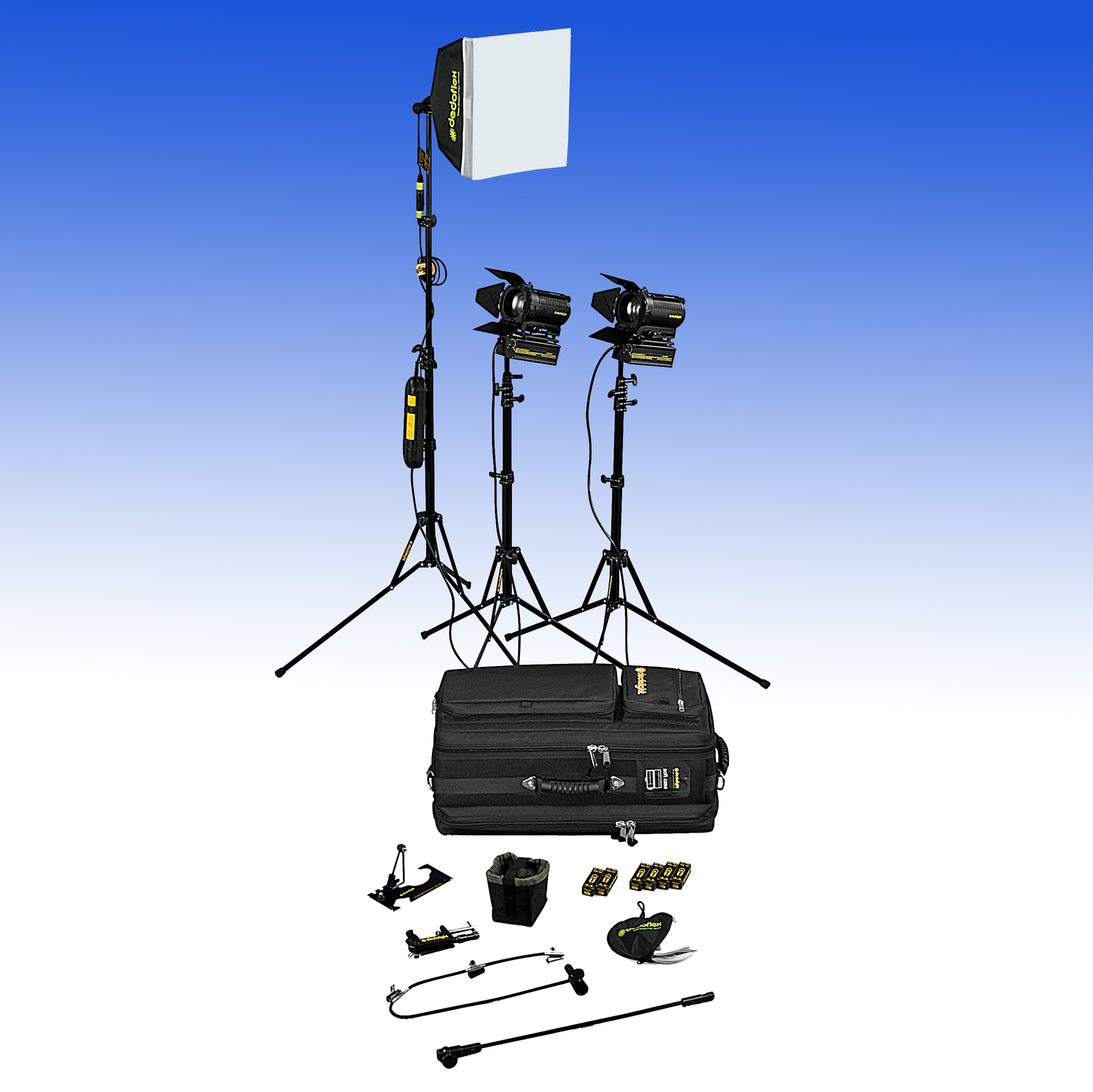 Dedolight 3 Leuchten Kit SPS3 - The Portable Studio