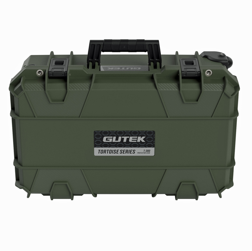 GUTEK Schutzkoffer/Trolley Tortoise T-300 , olivgrün - Robuster Hartschalenkoffer