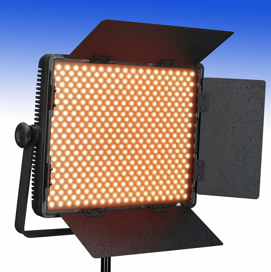 NANLITE Bi-Color LED Panel 900CSA mit Digitaldisplay und V-Mount Akku Adapter (Kaiser 3755)