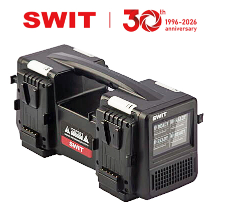 SWIT PC-P461S - 4ch x max 6A Top Fast Simultaneous 14V/28V Charger, V-Mount