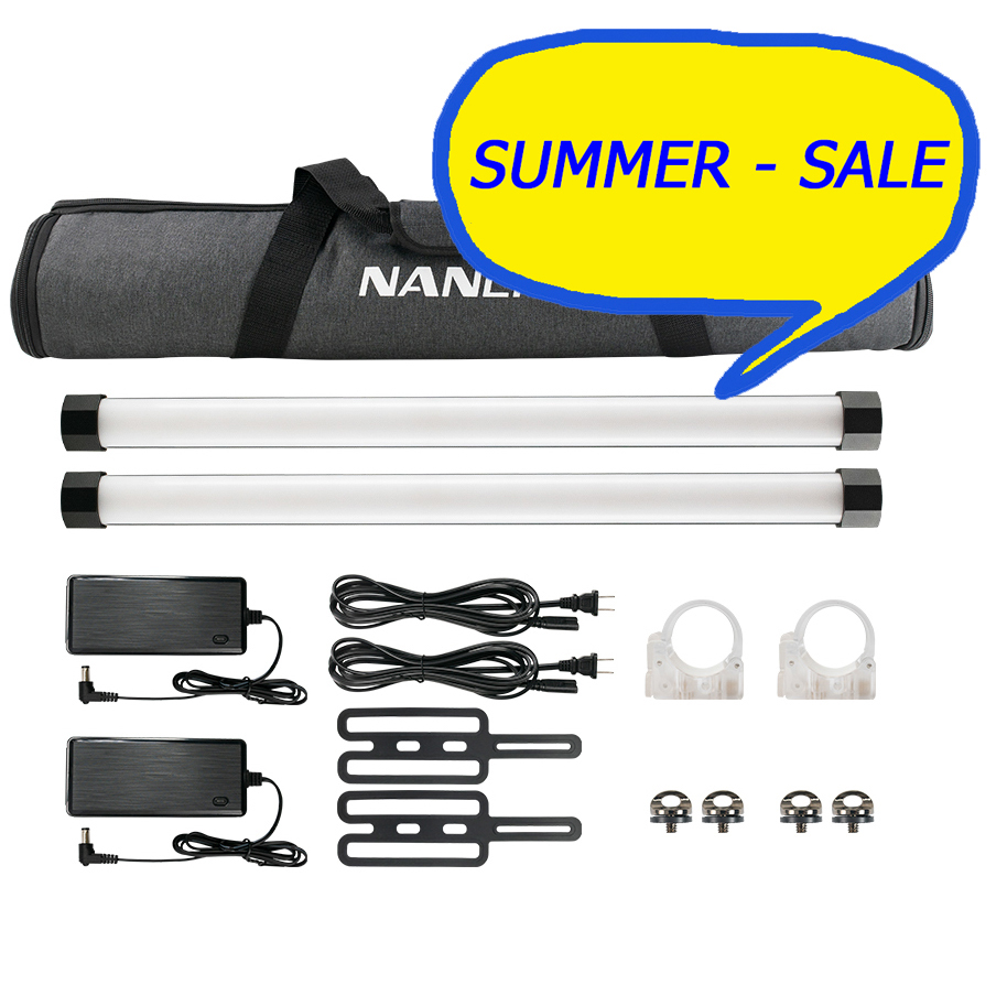 Nanlite PavoTube II 15X 2KIT mit 2 RGBWW Farbeffekt Röhrenleuchten (mit Batterie)