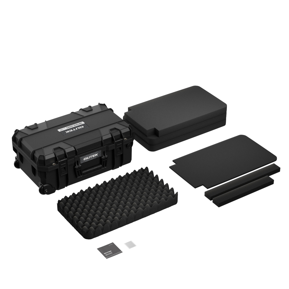 GUTEK Schutzkoffer/Trolley Tortoise T-300 , schwarz - Robuster Hartschalenkoffer 