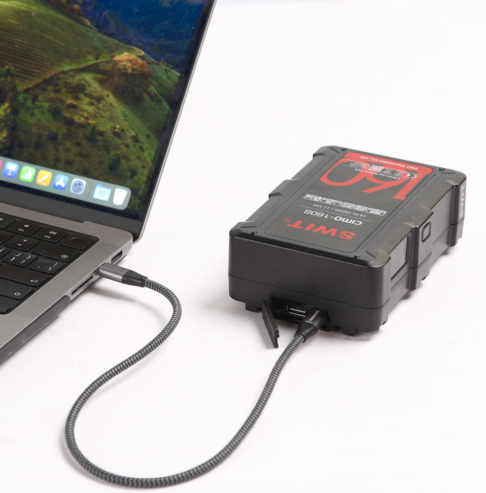 SWIT CIMO-160S 160Wh USB-C OLED info Cine V-mount Battery mit 200W Dauerleistung