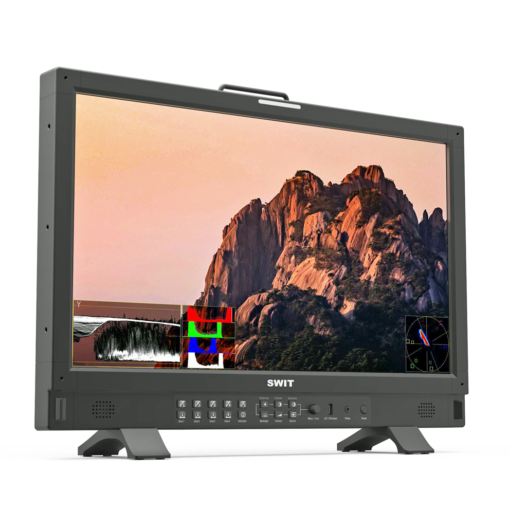 BM-H245 - 23.8" 12G-SDI 4K QD-LED HDR 100%DCI-P3 Zero-Delay professional FHD Monitor with Auto-Calibration
