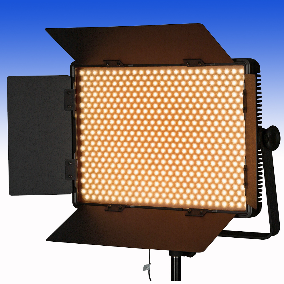 NANLITE Bi-Color LED Panel 1200CSA mit Digitaldisplay und V-Mount Akku Adapter (Kaiser 3756)