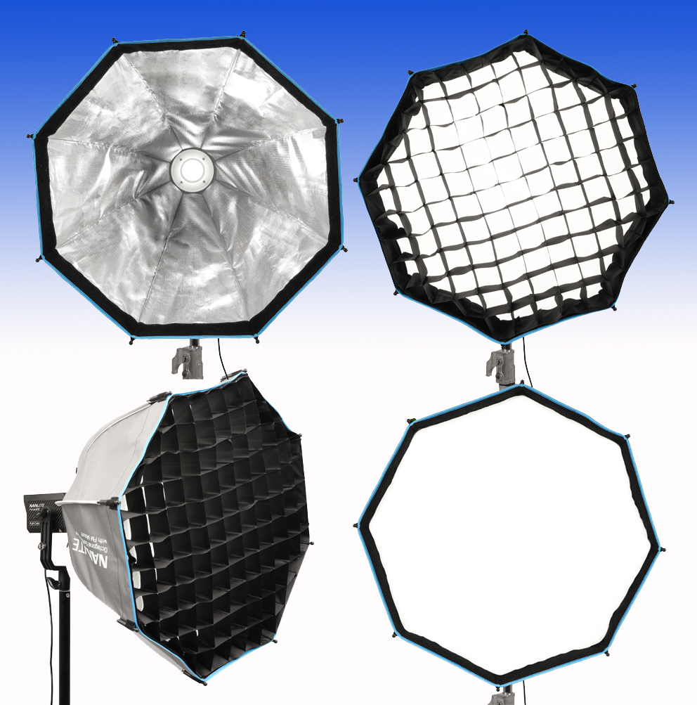 NANLITE FC-120B LED Bi-color Spot Light Dual Kit (w/ light stand and softbox) NL-FC120B-K2