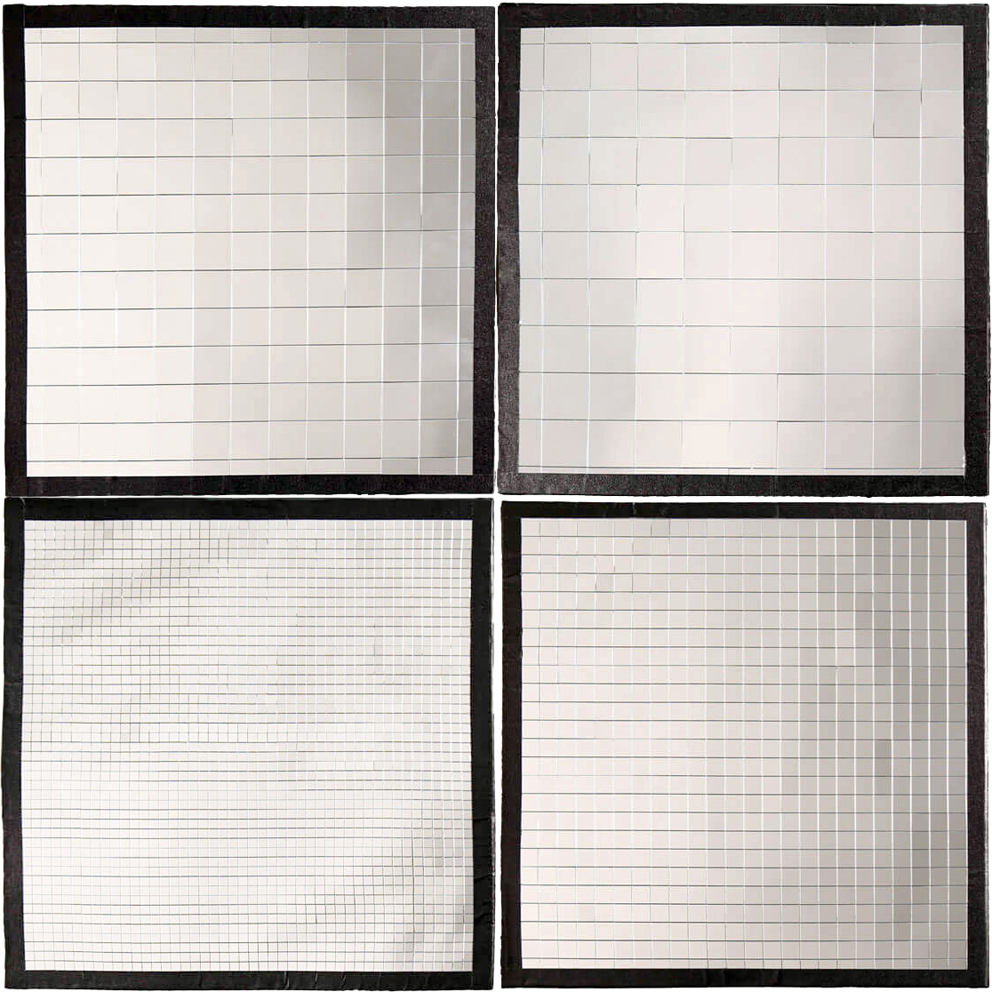 M-25S5 EverSirius RayFlex Multimirror Reflektor Silber 25x25cm mit 5mm Kacheln -  INCL. ROD01 (Haltestab)