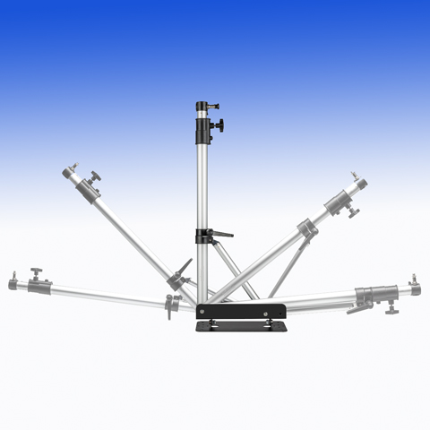 Walimex Pro Wandhalterung Wand-Lampenstativ 70 - 120 cm