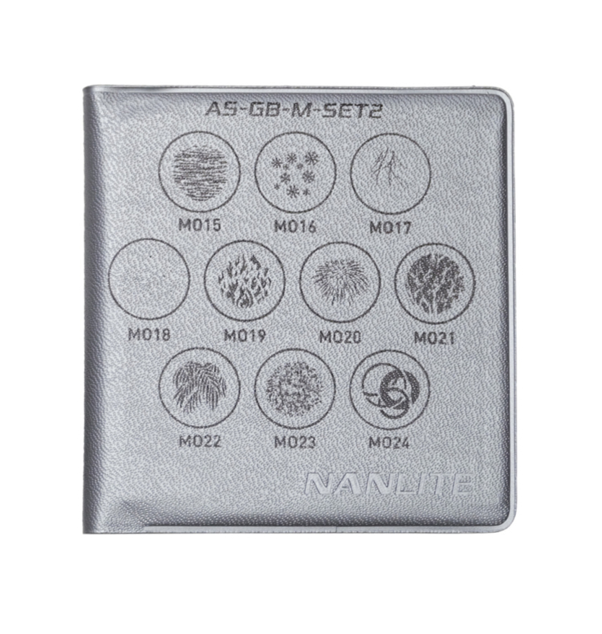 Nanlite Gobo-Set 2  Größe "M"  (AS-GB-M-SET2)