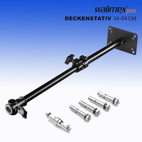 Walimex Pro Deckenbefestigung Deckenstativ 34 - 54cm