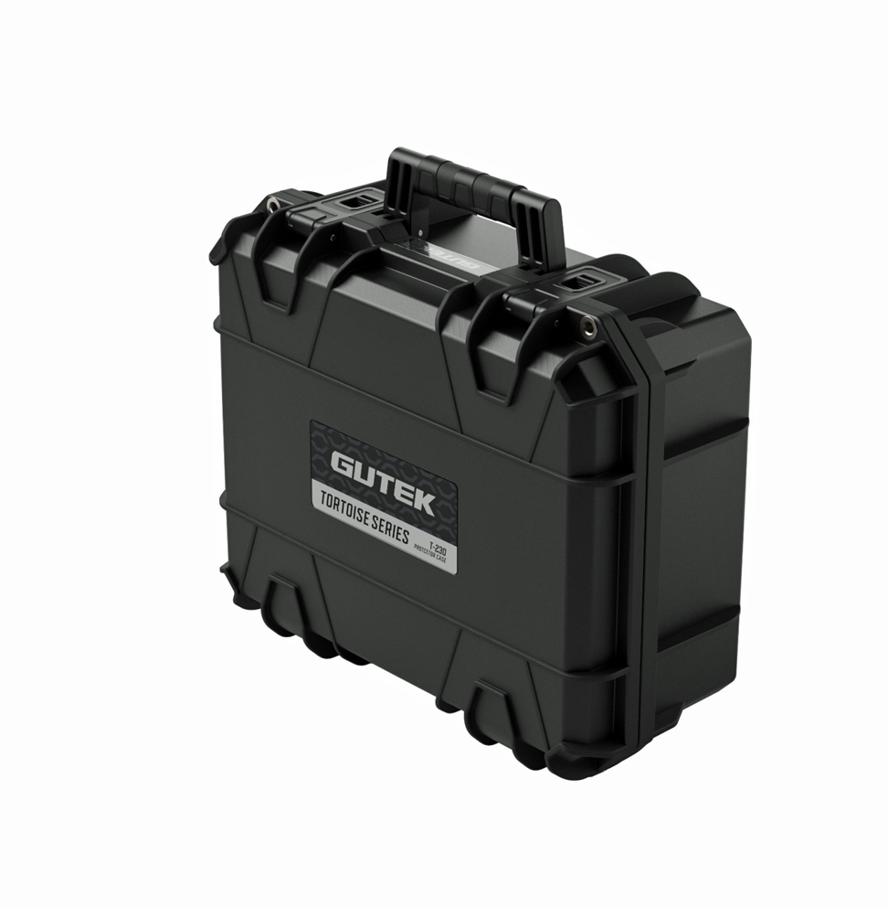 GUTEK Schutzkoffer Tortoise T-230 , schwarz - Robuster Hartschalenkoffer