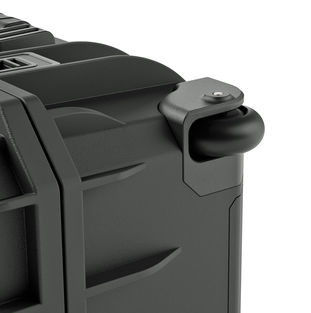 GUTEK Schutzkoffer/Trolley Tortoise T-300 , schwarz - Robuster Hartschalenkoffer 