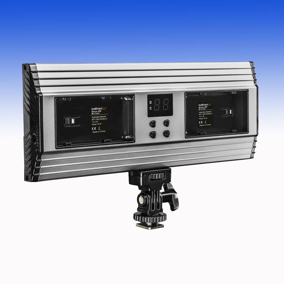 Walimex pro LED Niova 300 Bi Color 30W On Camera LED Leuchte