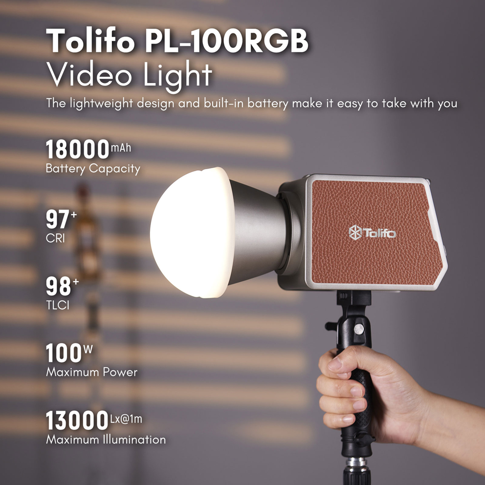 Tolifo PL-100RGB PALM LED Set hellt Videoaufnahmen perfekt auf Tolifo PL-100RGB PALM LED Set hellt Videoaufnahmen perfekt auf