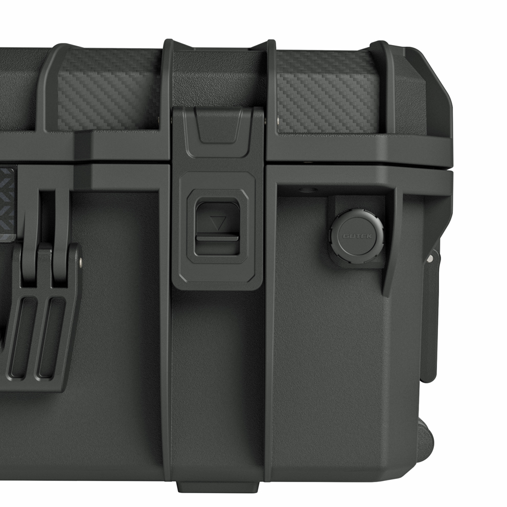 GUTEK Schutzkoffer/Trolley Tortoise T-300 , schwarz - Robuster Hartschalenkoffer 