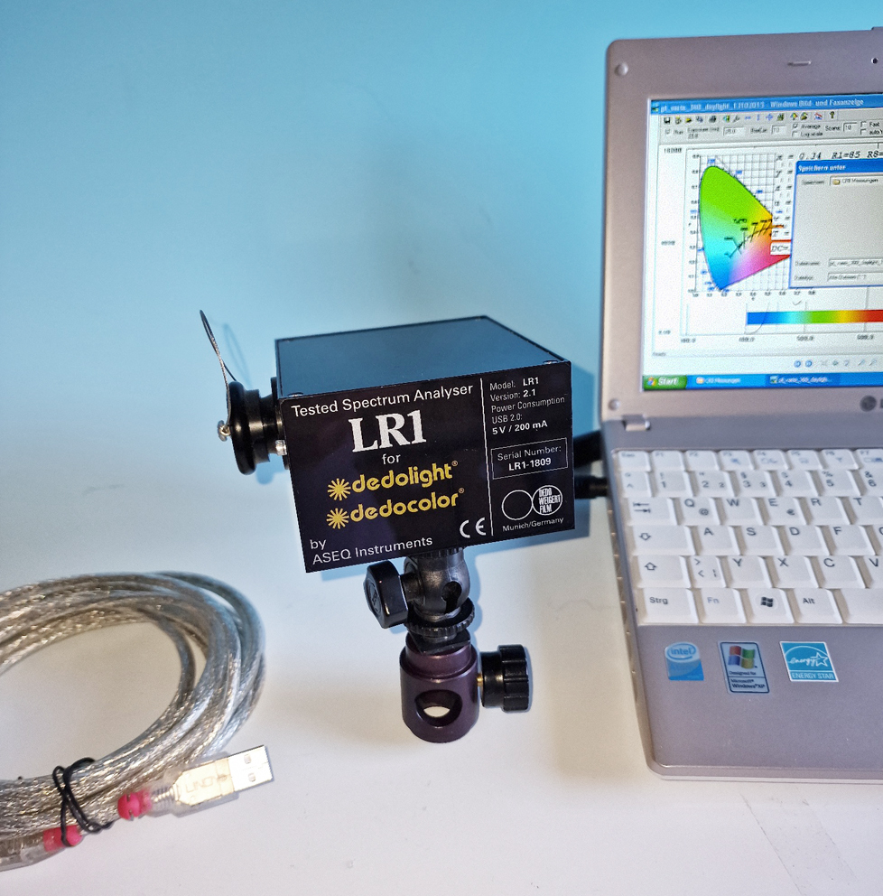 Dedolight Spektralanalyse-Gerät / Farbmessgerät ASEQ LR1 plus Netbook LGX11x110 kostenlos dazu geschenkt