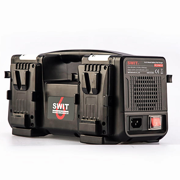 SWIT PC-P461S - 4ch x max 6A Top Fast Simultaneous 14V/28V Charger, V-Mount