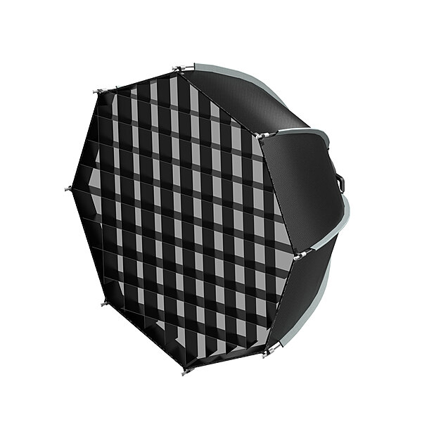 SWIT BA-D45M - faltbare, oktagonale Softbox 45 cm mit Frontdiffusor und Eggcrate Grid (Wabenaufsatz)