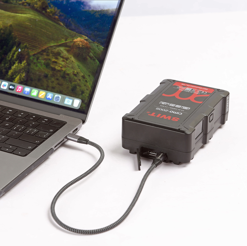 SWIT CIMO-200S 196Wh USB-C OLED info Cine V-mount Battery mit 200W Dauerleistung