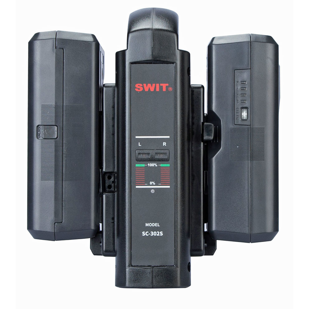 SWIT SC-302S Dual-Ladegerät zum gleichzeitigen Laden von 2 V-Mount Akkus