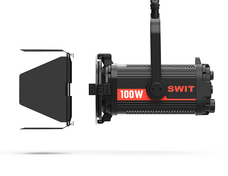 SWIT FL-C100D Lüfterlose 100W Bi-Color LED Fresnel Studioleuchte mit DMX, 12-26° einstellbar