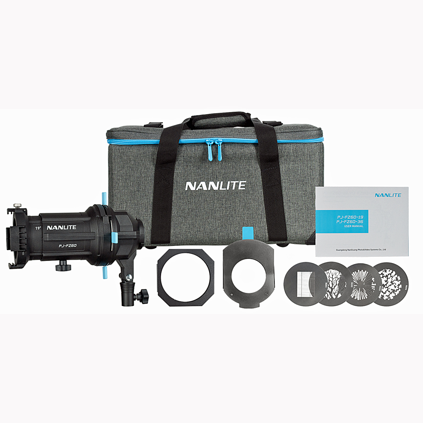 LED Special-Effekts LED Projektions Set mit Forza 60II, 19° Imager und Gobos zur Projektion von Formen, Mustern und Lichteffekten