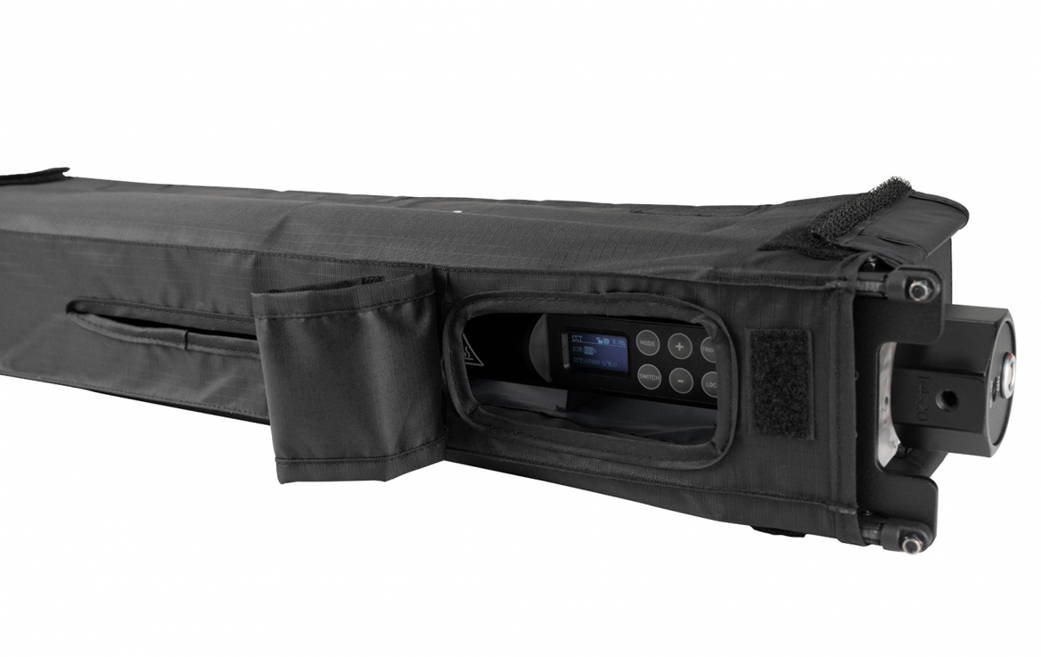 Nanlite Lichtklappenvorsatz BD-PTII30X+EC mit Egg crate grid für PavoTube II 30X und die II 30XR