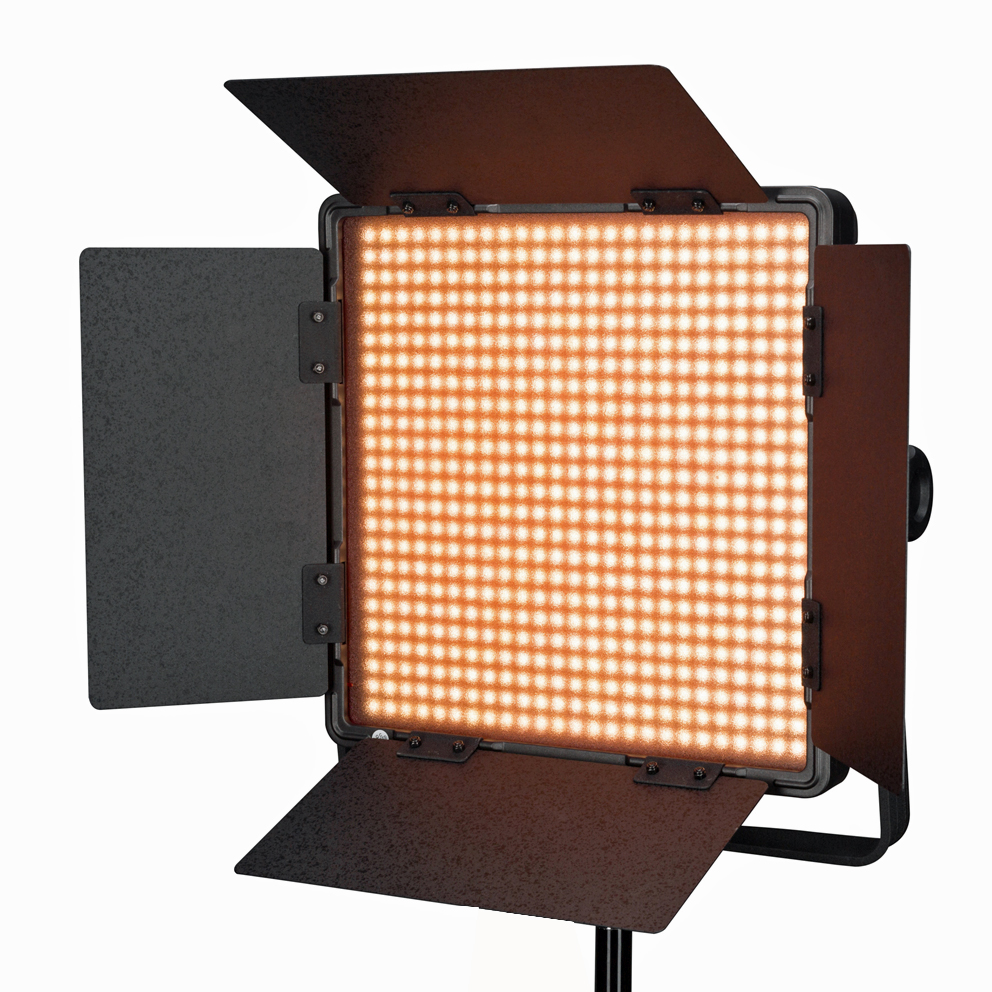 NANLITE Bi-Color LED Panel 600CSA mit Digitaldisplay und V-Mount Akku Adapter (Kaiser 3754)
