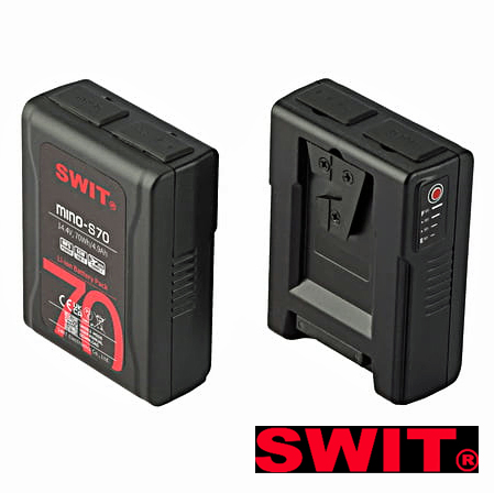 SWIT MINO-S70 USB-C 70-Wh-Mini-Akku, USB-A/USB-C/D-Tap, V-Mount mit 100W Dauerleistung 