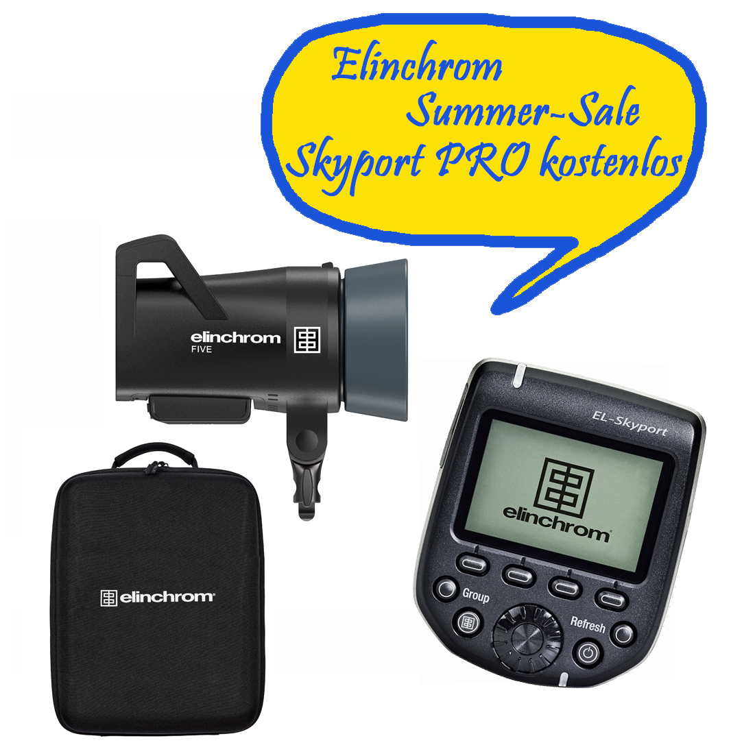 Elinchrom FIVE Monolight Kit (E20960.1) - INCL. KOSTENLOSEM SKYPORT PRO Transmitter