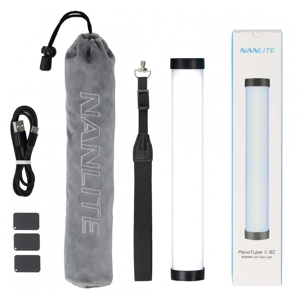 Nanlite PavoTube 6C II RGBWW  Mini-Farb-Effektleuchte (mit Akku) - AKTION !