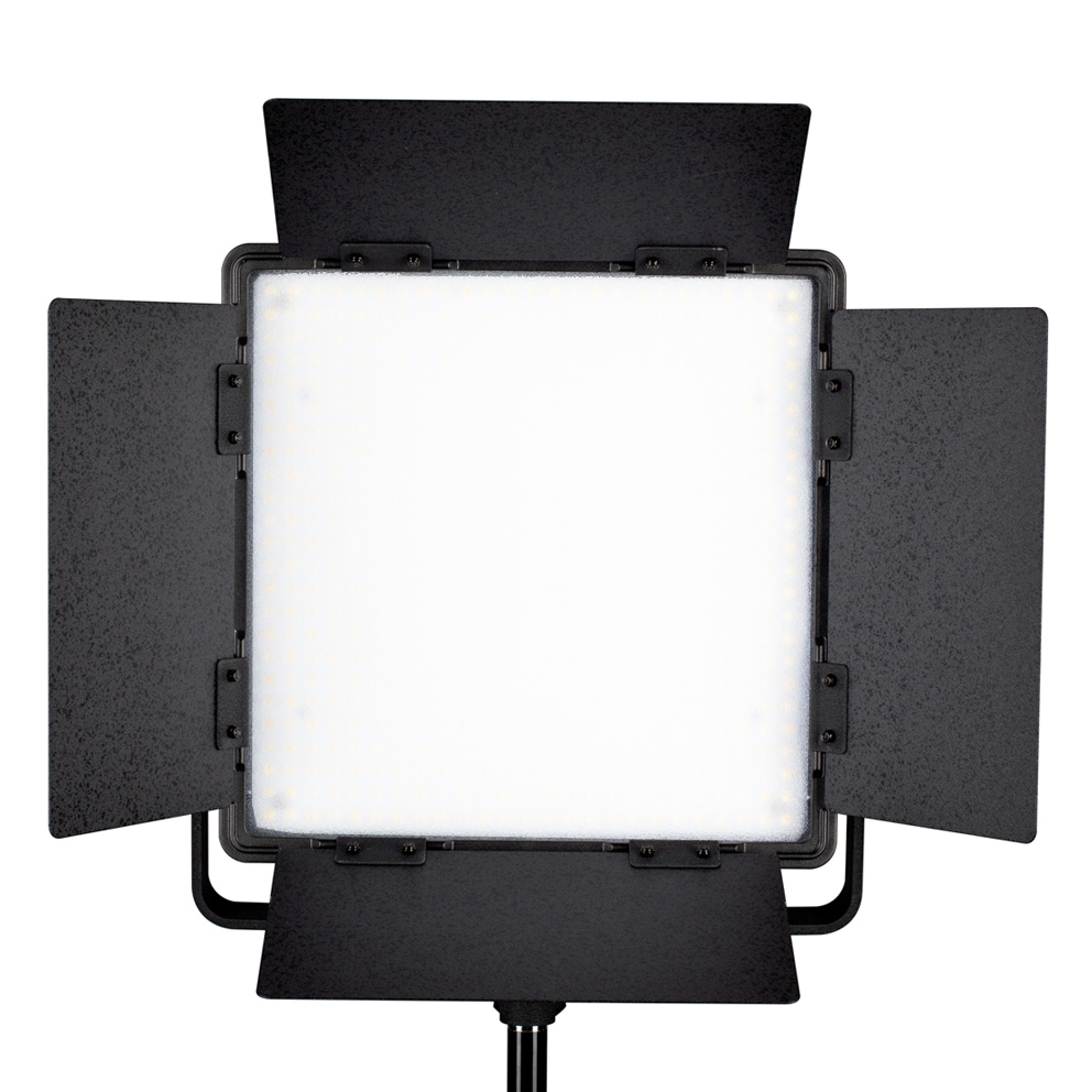 NANLITE Bi-Color LED Panel 600CSA mit Digitaldisplay und V-Mount Akku Adapter (Kaiser 3754)