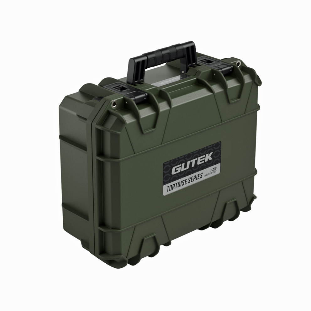 GUTEK Schutzkoffer Tortoise T-230 , olivgrün - Robuster Hartschalenkoffer
